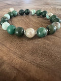 african jasper beaded bracelet