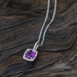 february birthstone amethyst necklace