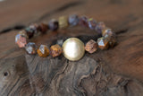 photo of Bronzite & Fire Lace Opal Bracelet