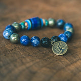 photo of Lapis Lazuli-Pyrite-Onyx-Jasper-Agate Bracelet