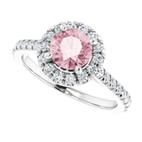 photo of Morganite and Diamond Ring