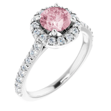 photo of Morganite and Diamond Ring