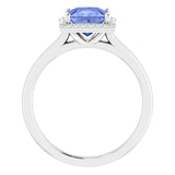 photo of Tanzanite and Diamond Ring