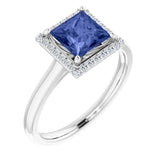 photo of Tanzanite and Diamond Ring