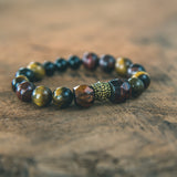photo of Tiger's Eye, Black Onyx stacking bracelet