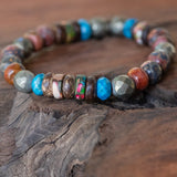 photo of Jasper, Agate, Pyrite Chakra Stretch Bracelet