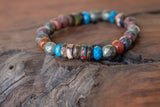 photo of Jasper, Agate, Pyrite Chakra Stretch Bracelet