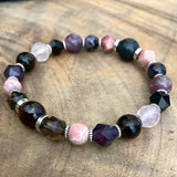 shop boho stacking bracelet: Master Healer: Women's Multi Gemstone Powerful Cancer Healing Bracelet