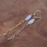 divine feminine rainbow moonstone earrings