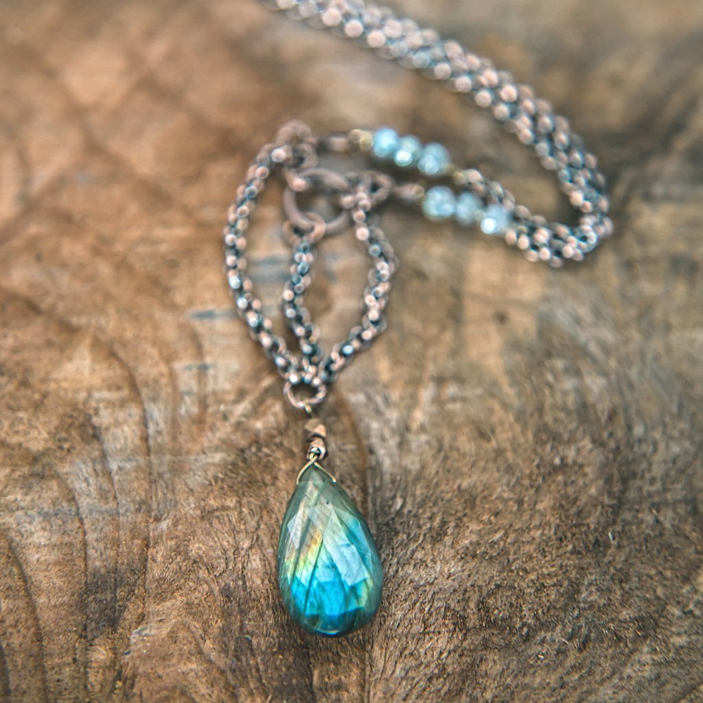 Labradorite necklaces on sale