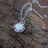 I Light my Fire Within: Opal and Diamond Necklace