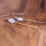spiritual healing moonstone goddess earrings