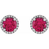 ruby red earrings fine jewelry