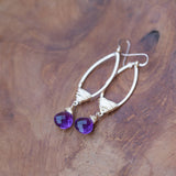 energy healing chakra earrings amethyst
