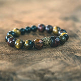 photo of Tiger's Eye, Black Onyx stacking bracelet