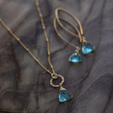 ocean inspired quartz jewelry set lightweight