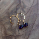 The Calm Within Amethyst Gold Earrings