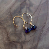 The Calm Within Amethyst Gold Earrings
