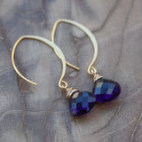 The Calm Within Amethyst Gold Earrings