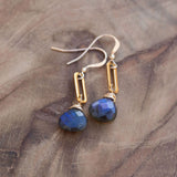 blue flash labradorite earrings elegant minimalist jewelry