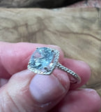 aquamarine birthstone ring