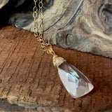 Life Force Good Vibes: Quartz Energy Necklace Silver or Gold