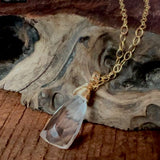 Life Force Good Vibes: Quartz Energy Necklace Silver or Gold