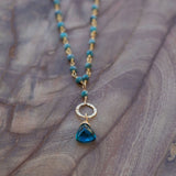 spiritual chrysocolla necklace healing crystal jewelry