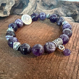 Living in Grace and Harmony: Amethyst and Hematite Bracelet