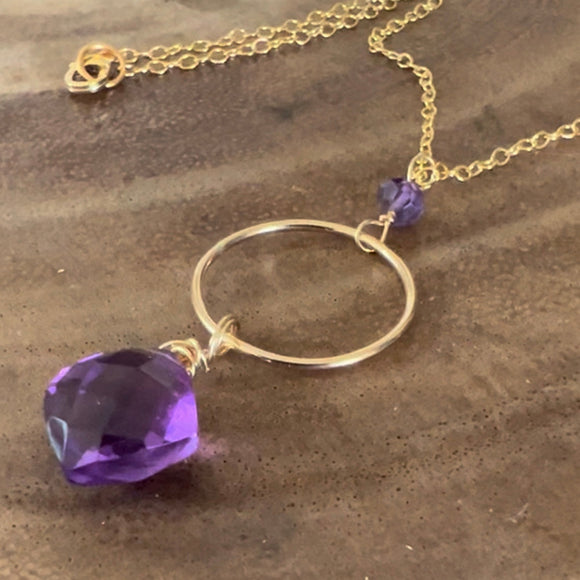 Tranquil Amethyst Harmony Necklace: Limited Edition