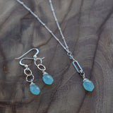 blue chalcedony earrings for calm communication and clarity
throat chakra healing earrings blue gemstone jewelry