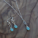 spiritual blue chalcedony necklace for inner peace and balance
blue topaz and chalcedony necklace calming energy jewelry

