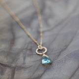 Healing necklace for anxiety relief and calm quartz crystal gemstone