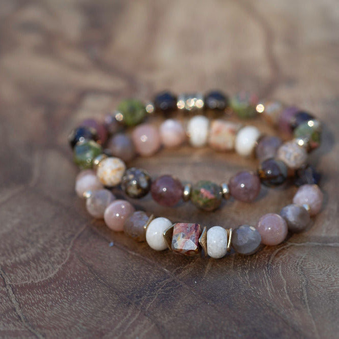 Healing Bracelet Stack for Grounding & Emotional Balance | Rooted in ...