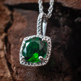 emerald birthstone necklace