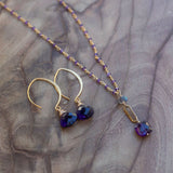 amethyst and labradorite jewelry set intuition protection healing
spiritual crystal jewelry set for calm clarity and inner knowing