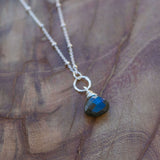 Labradorite necklace with faceted gemstone pendant and sterling silver chain. Supports change, spiritual growth and transformation. 