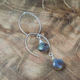 labradorite earrings for women