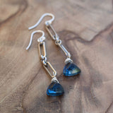  london blue topaz earrings for emotional balance, and inner wisdom, helping to calm the mind and encourage confident decision-making. 