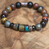 Strength, Grounding & Soul Protection: Men's Multi Gemstone Bracelet