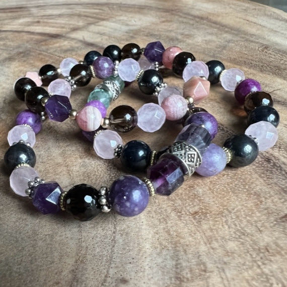 Kicking Cancer In the Butt: Trio Bracelet of Healing Stones for Cancer Support