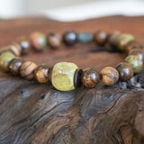 mens stacking bracelet with healing energy