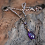 photo of Amethyst Mixed Metal Necklace