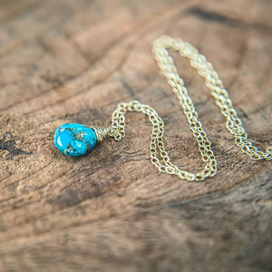 photo of Copper Turquoise Simplicity Necklace