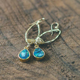 photo by Abalone Marquise Teardrop Gold Earrings