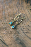 photo by Abalone Marquise Teardrop Gold Earrings