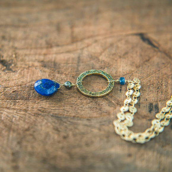 photo of Lapis, Pyrite and Sapphire