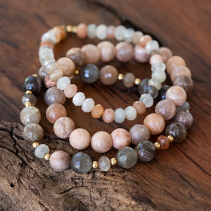 photo of Moonstone, Sunstone and Peach Moonstone Trio