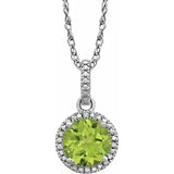 photo of Peridot and Diamond Necklace
