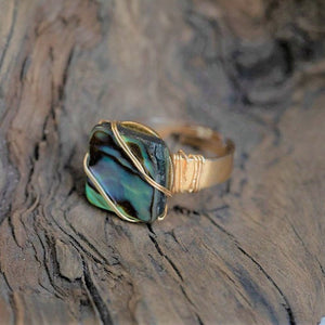 LIMITED EDITION Abalone Ring: Mother of Pearl Abalone Ring in gold or silver